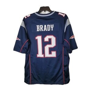 Nike On Field Tom Brady New England Patriots #12 Men's Large Jersey NFL